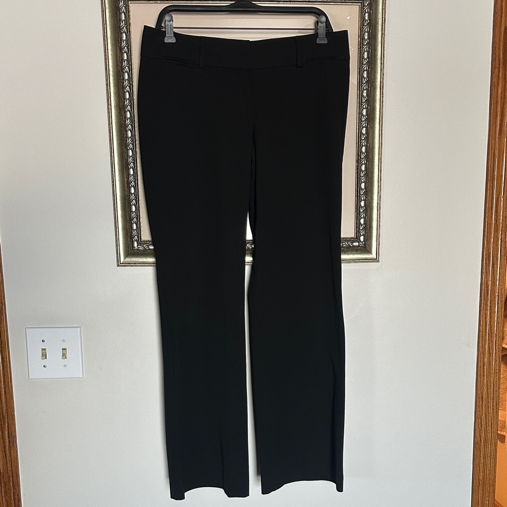 Loft Marisa Black Women’s Dress Pants Wide Leg  Size 8